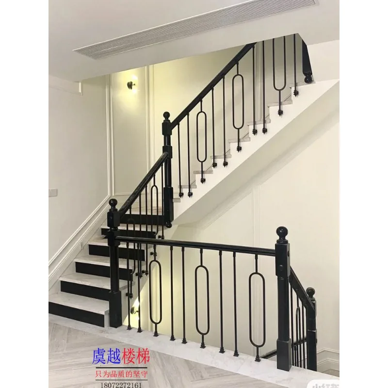 Modern simple Internet celebrity best-selling wrought iron handrails column guardrail stair railing factory direct sales