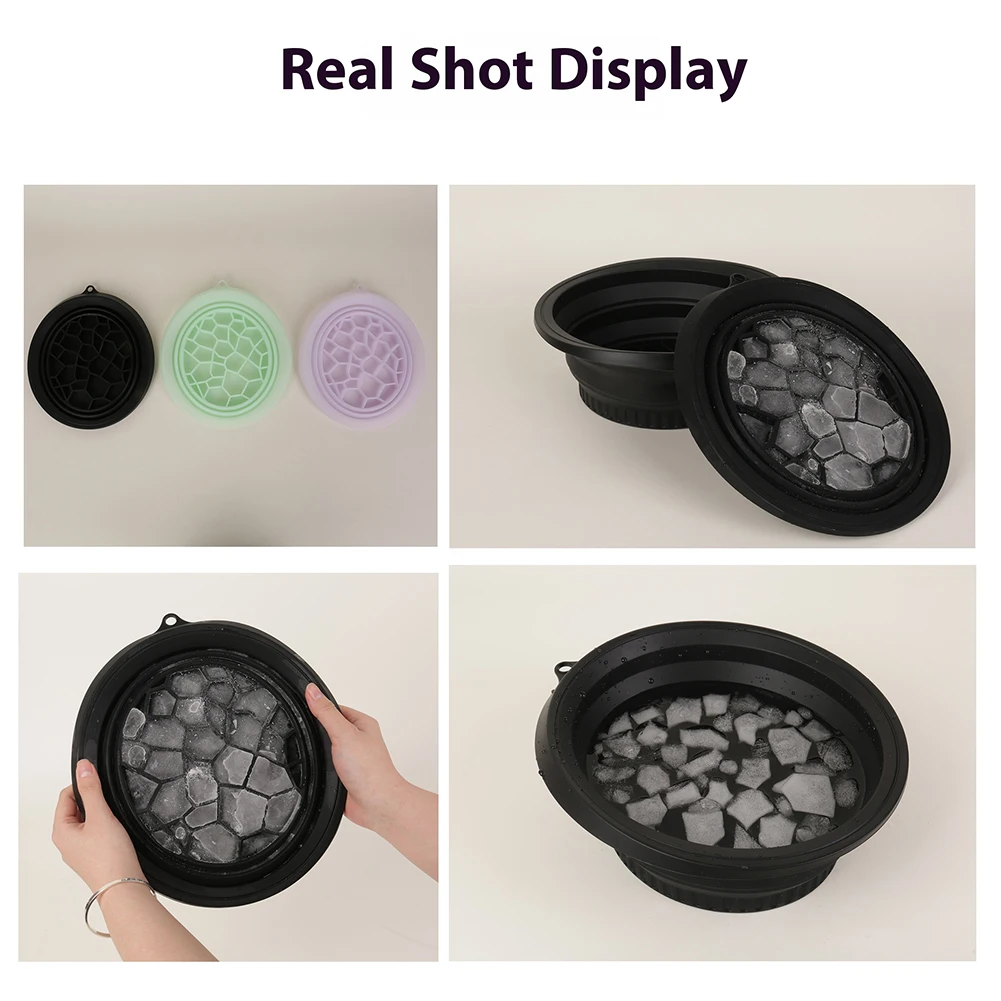 

Bowl For Face Ice Bath With Built-In Ice Tray Bathroom Accessories Portable Washing