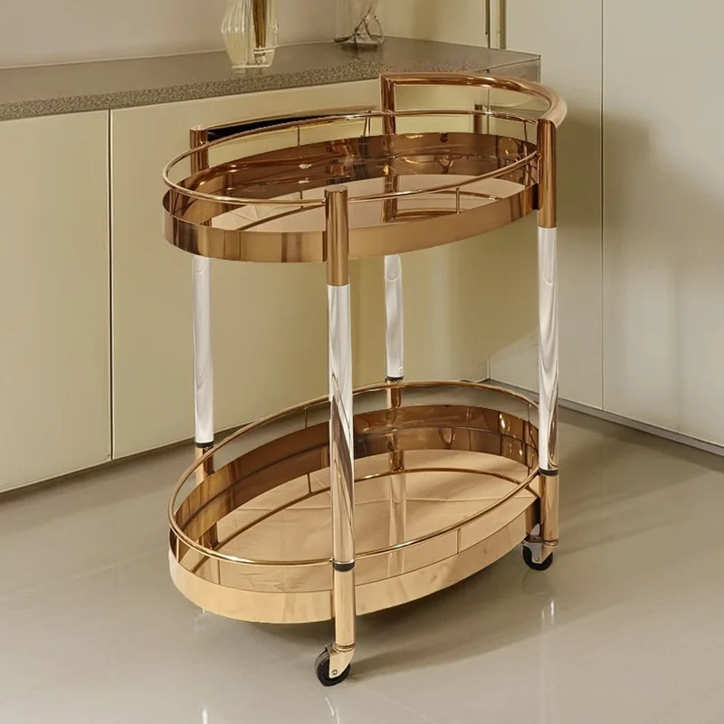 

Factory direct supply food truck Hotel restaurant Villa wine truck Service car Dim sum car Two-layer multi-functional dining car