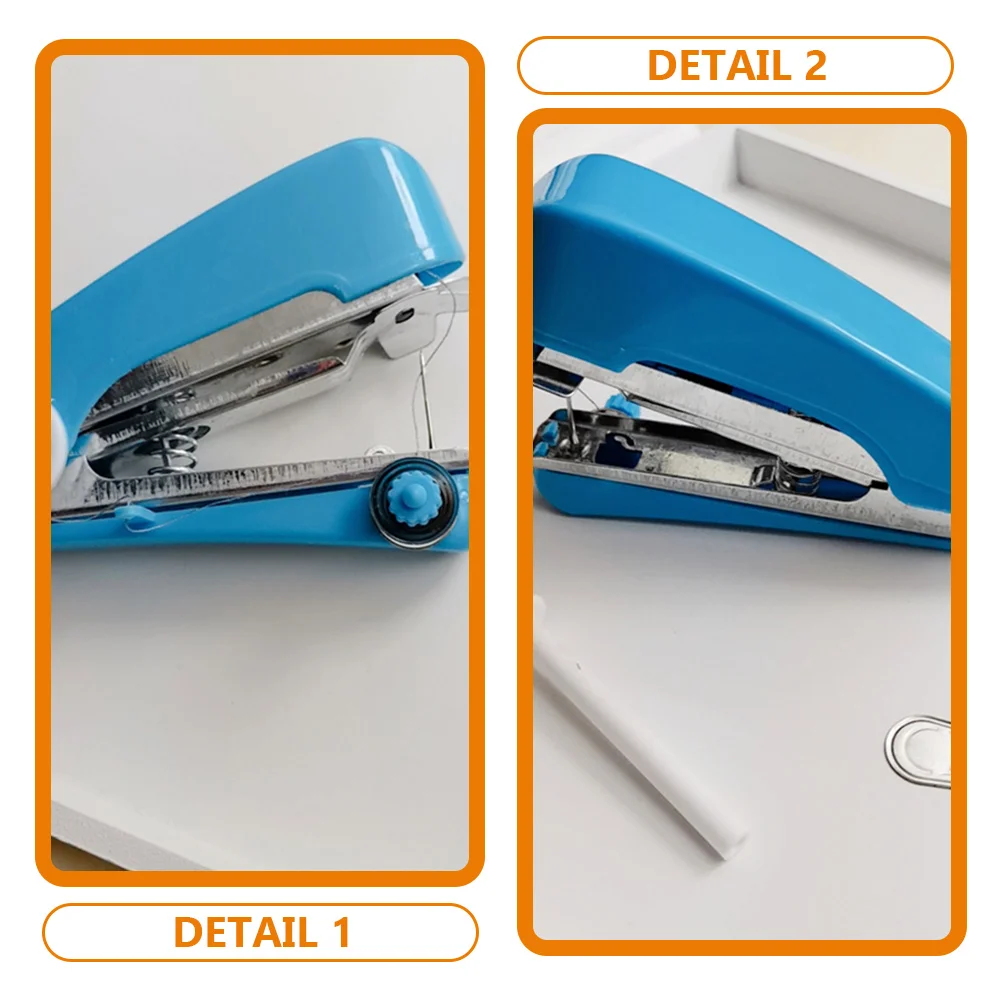 

4pcs Mini Sewing Machine Portable H held Professional Tool Kit for Home Travel Blue White Red Pink Elastic B DIY Craft