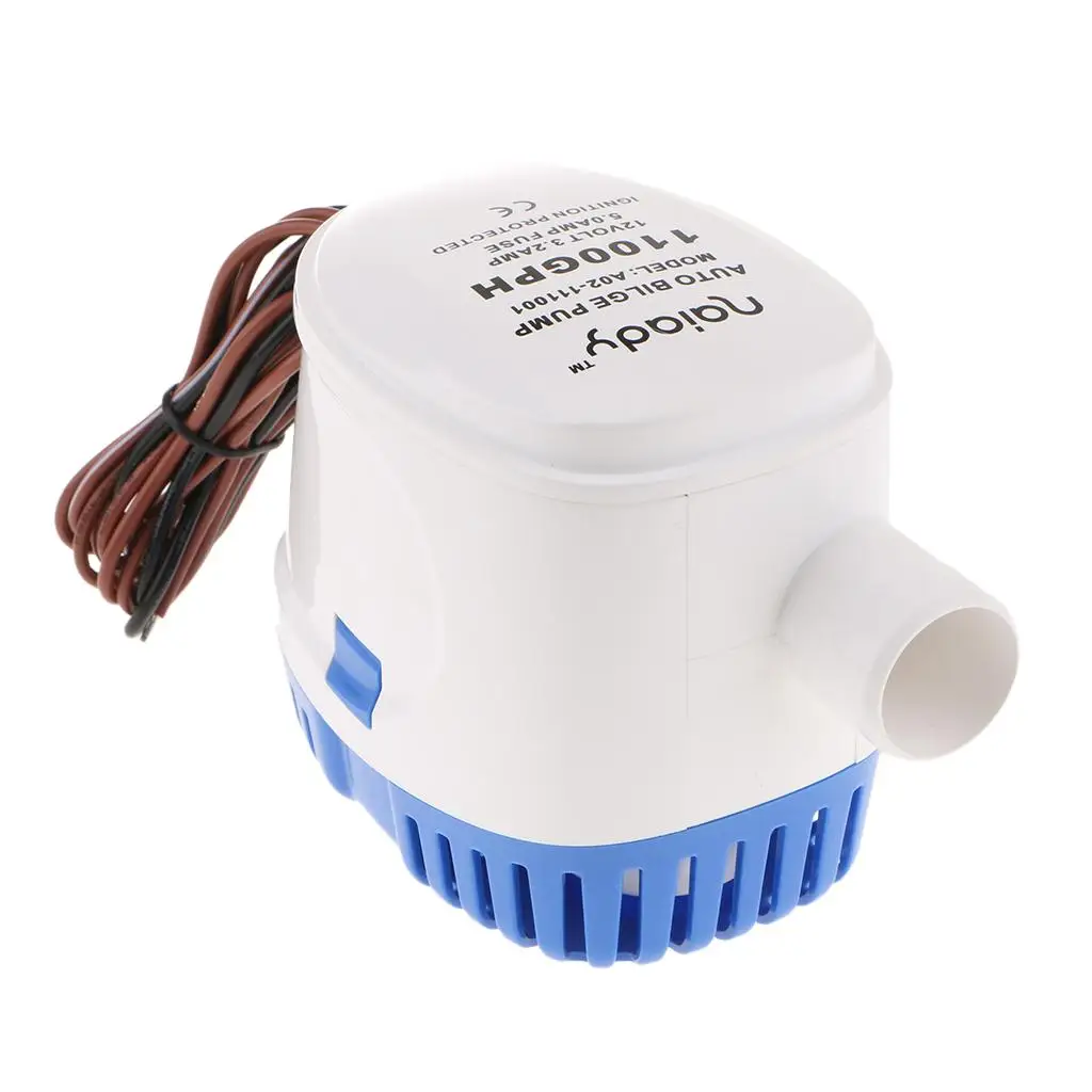 

Погружной трюмный водяной насос 12 В 1100 галлонов в час для морской лодки, электрический автофургон