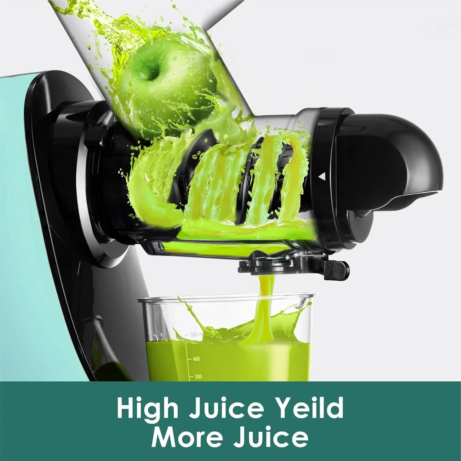 Juicer lambat, Fretta Wide Feeding Chute Cold Press Juicer, bebas BPA, seledri Juicer, ekstraktor Juicer dengan cukup DC M