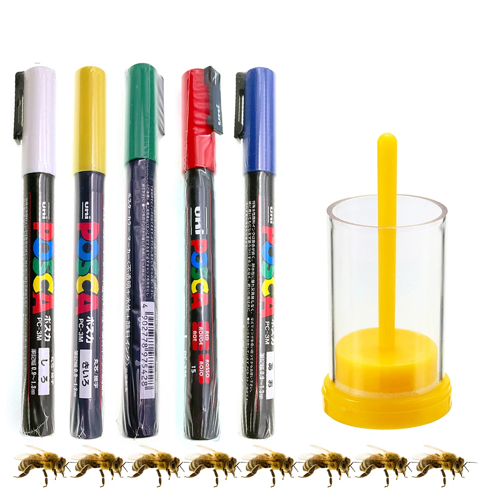 Bee Queen Royalty Marking Kit Pens And Catching Hunting Bottle Locate In Comb Easy Track Age Standard Longer Lasting Color Tools