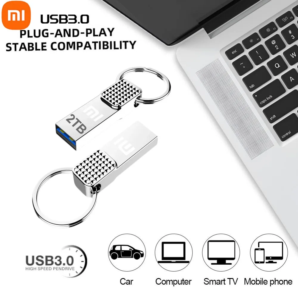 Xiaomi Usb 3.0 Pen Drive 2Tb Hoge Snelheid Usb Flash Drives 1Tb Metalen Waterdicht U Drive 512Gb TYPE-C Memoria Originele Usb Stick ﻿