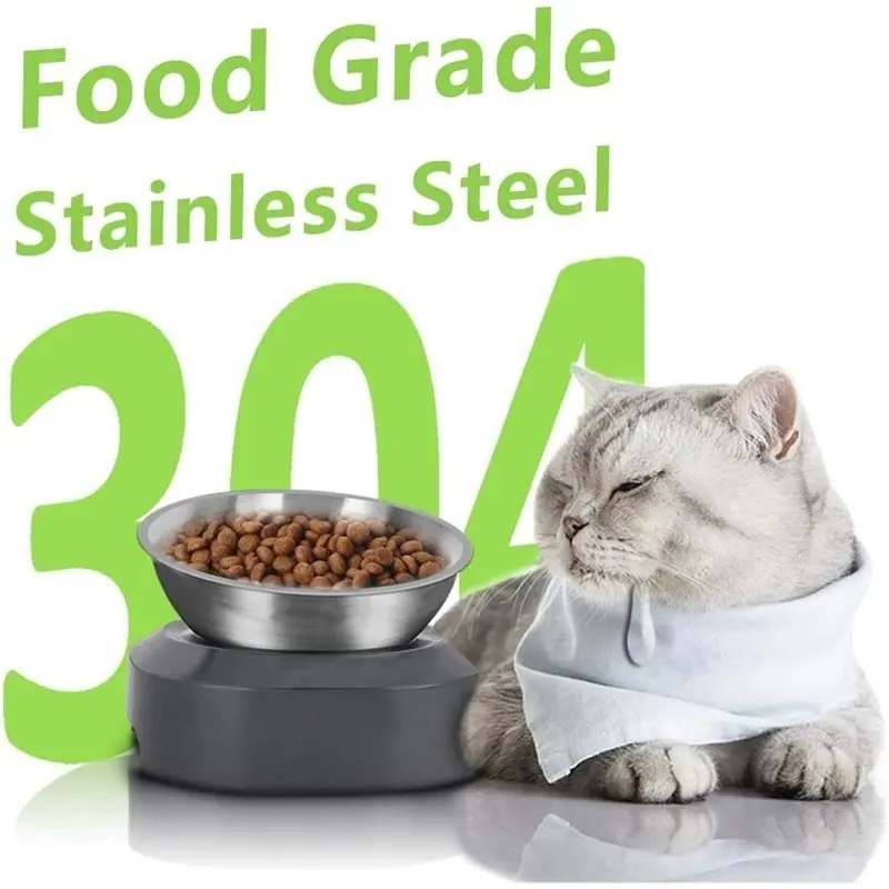 AT63-Perfect-Fit Cat Bowl(2 Pack, Base Not Included) Replacement For Dry Wet Food, Water- Dedicated Design