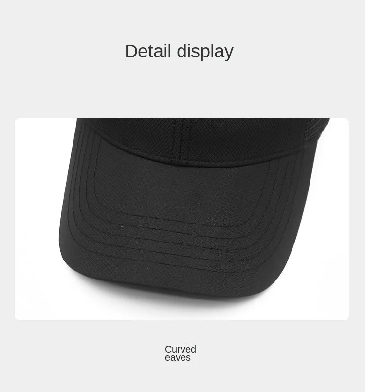 Schnellt rocknende Big Head Mesh Baseball mützen Sommer verstellbar plus Größe Snapback Hüte Männer Frauen 56-60cm 61-65cm – Detail 8