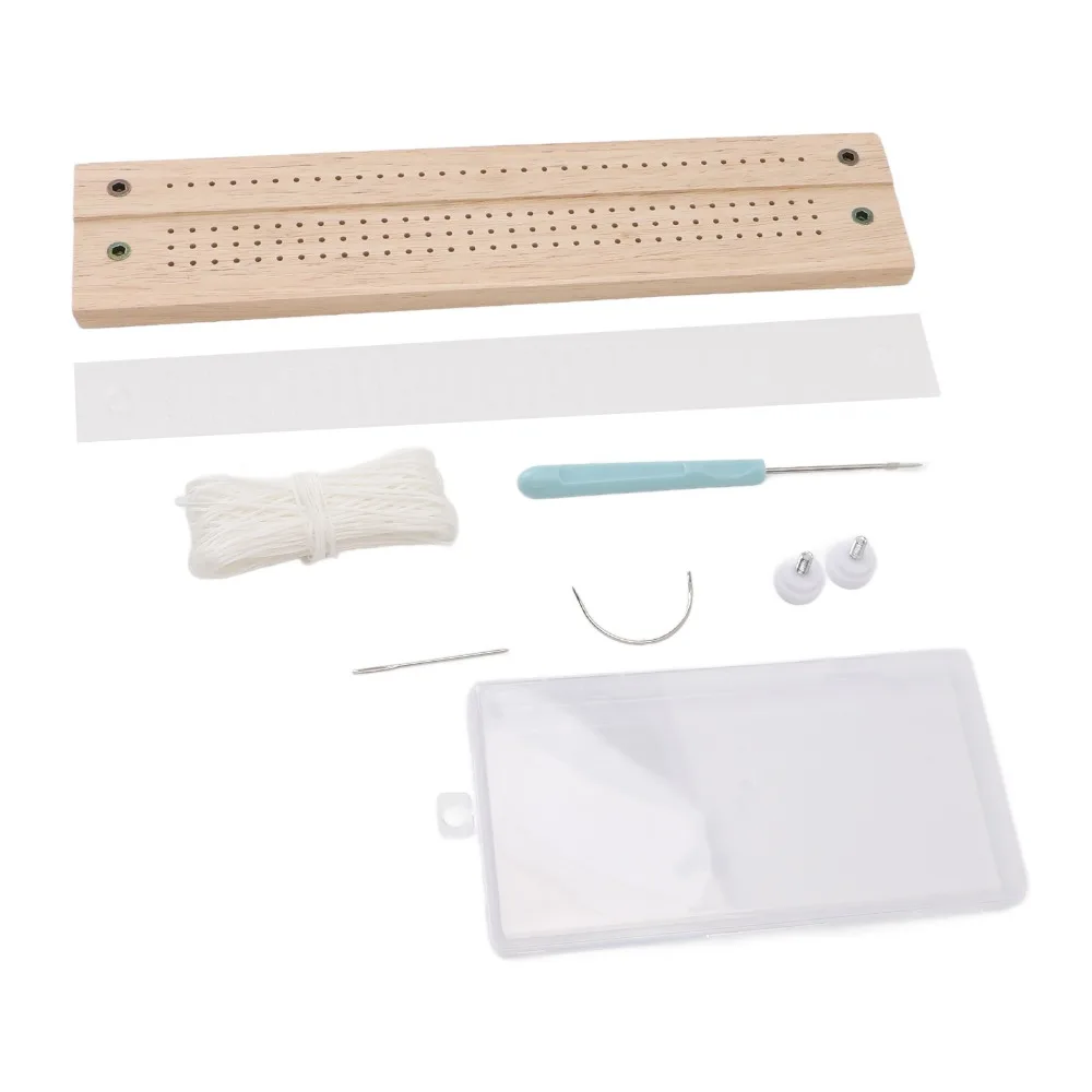 8pcs Portable Book Binding Kit Waxed Thread Adjustable Spacer Book Binding Tools Stitching Tool Cradle Tools Photo Albums
