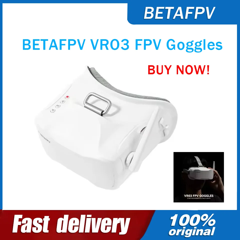 

BETAFPV VR03 FPV Goggles 64GB Storage DVR Recording 48CH RC FPV Racing Drones