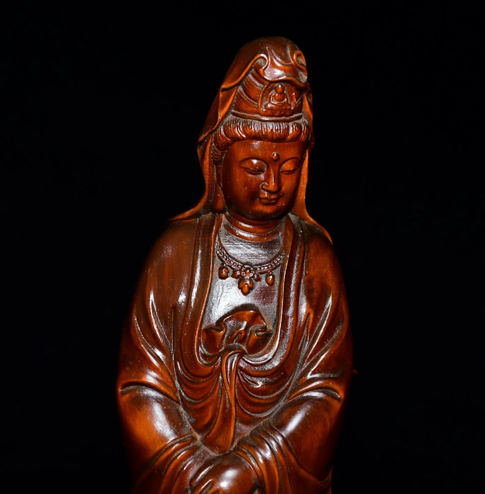 

65*210 мм статуя Гуань Инь для украшения дома, аксессуары для гостиной, фэн-шуй, домашний декор, деревянная статуя Будды