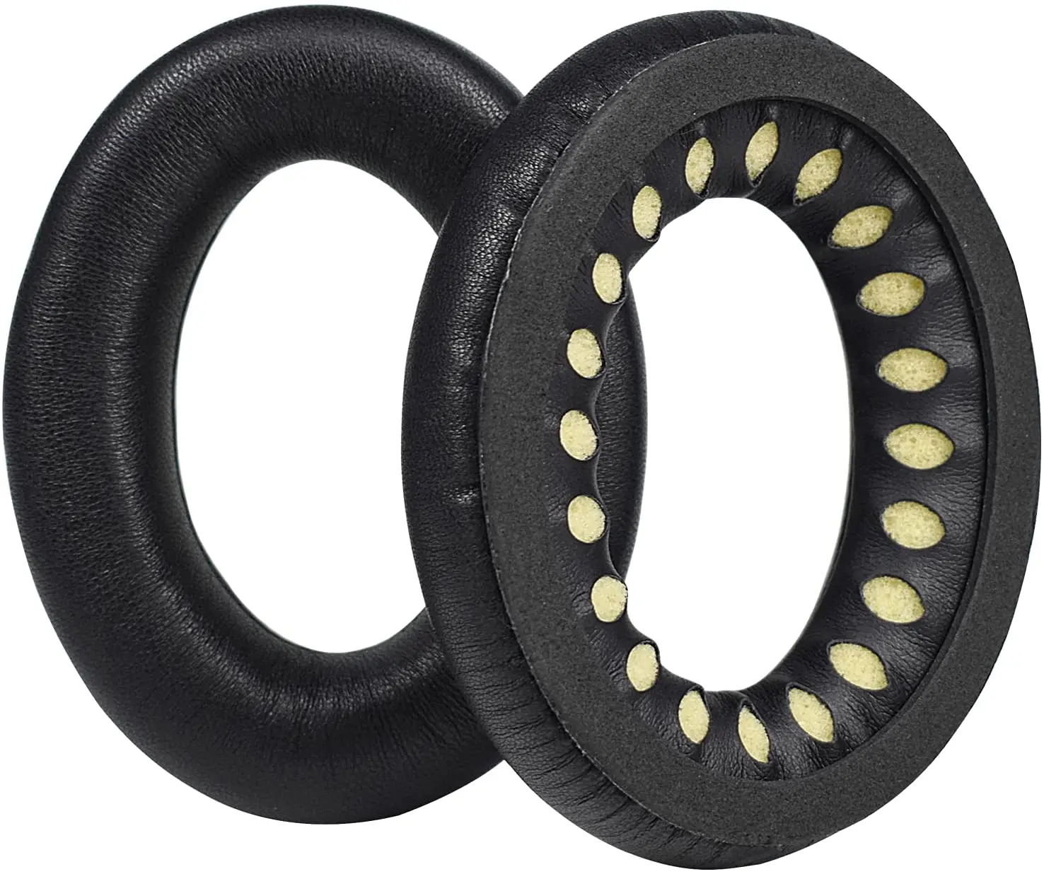 Almohadillas de piel de cordero para los oídos, almohadillas de repuesto de piel de oveja para Bose, comodidad silenciosa, QC 35 II, QC35, QC35ii, QC15, QC25, QC2, AE2, SoundLin