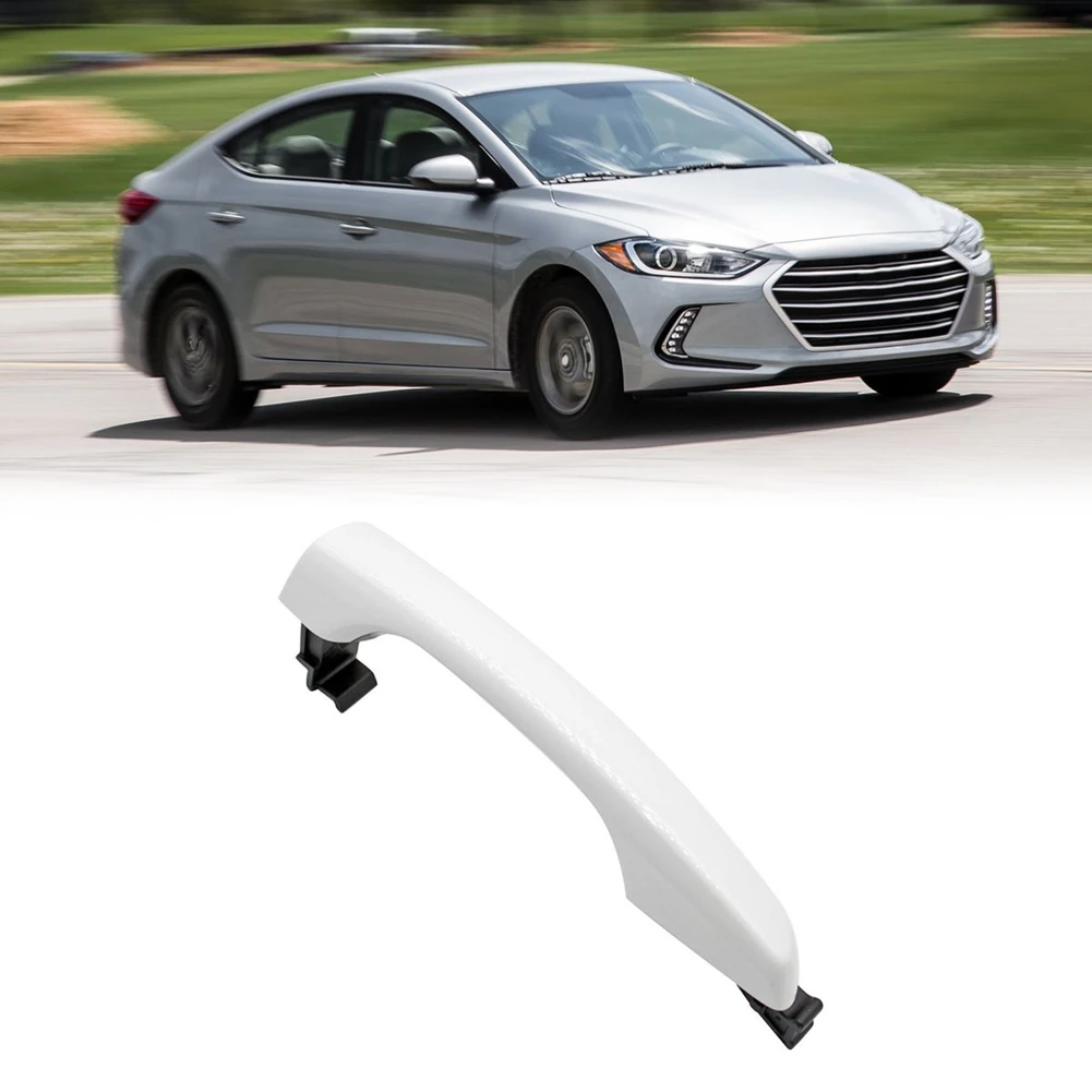 Car Front Right Outside Door Handle White 82661-F2010 Fits for Hyundai Elantra 2017 2018 2019