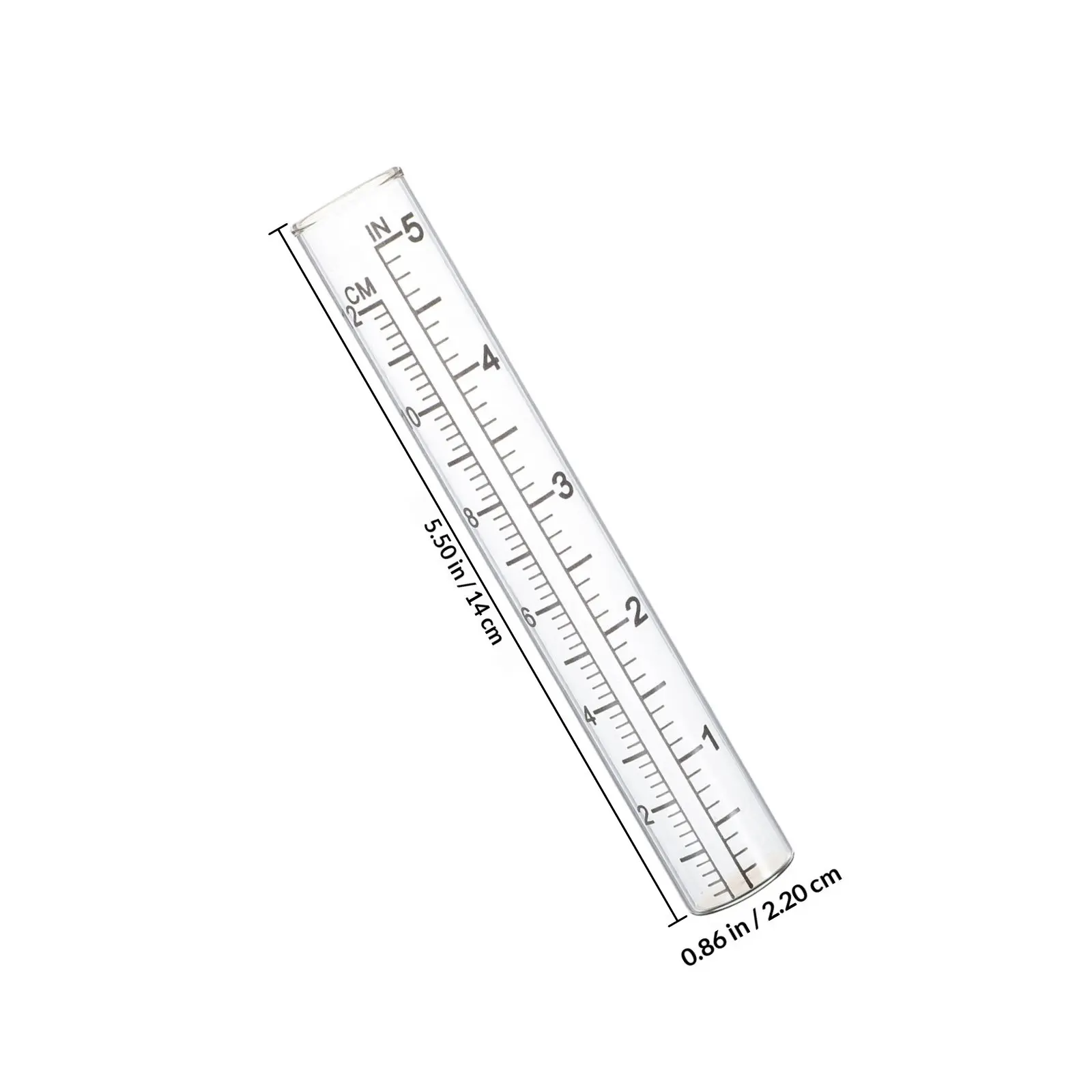 2Pcs Rain Gauge Replacement Parts Glass Tube for Visual Rain Measure Gauge Accuracy Elegant Design Garden Yard Outdoor Water
