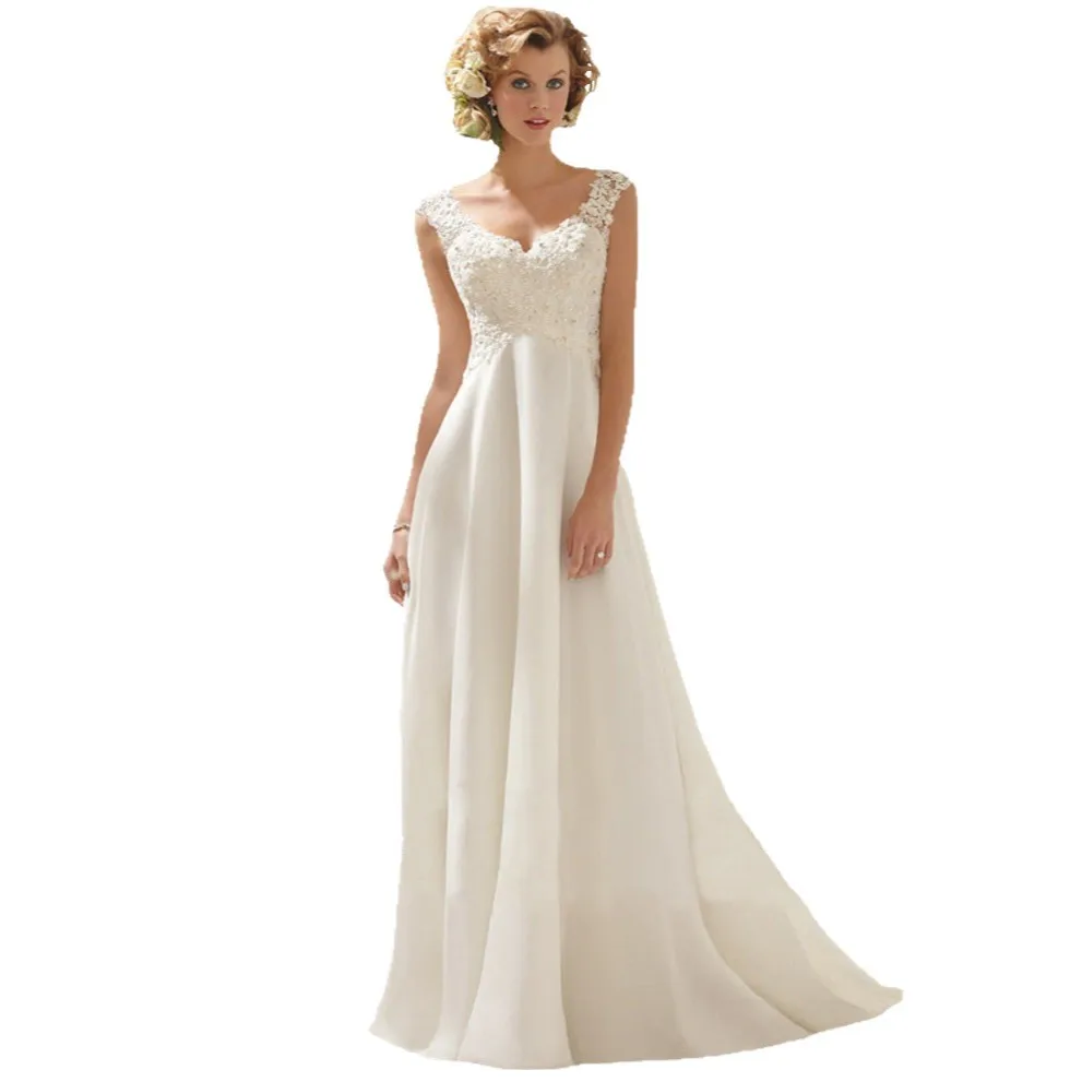 N1138 Abito da sposa bianco da donna Abiti senza schienale Dolce memoria A-Line Abito da festa Lunghezza pavimento Abiti da ballo 2026 Abiti di lusso