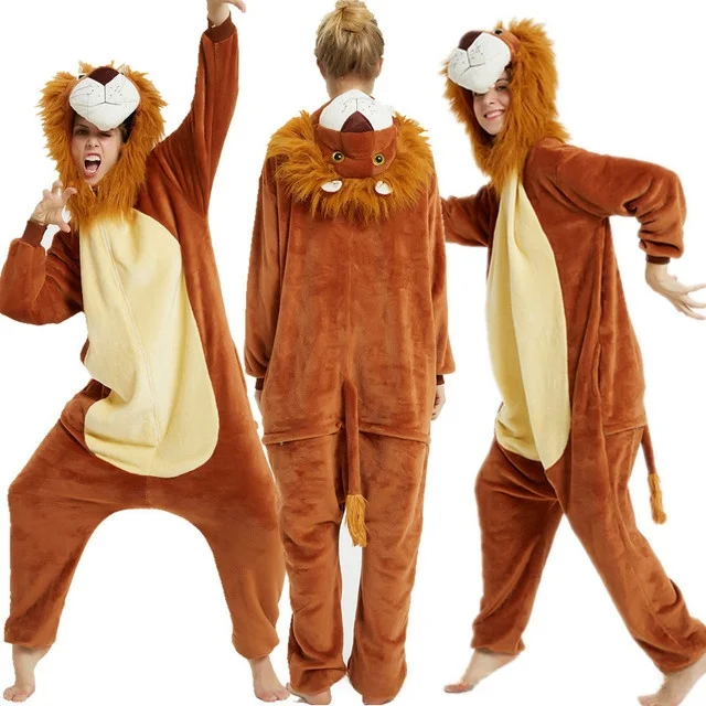Vliegen Bijpassend Cosplaypak Lion King Halloween Spel Anime Jumpsuit Prestatiekostuum Polyester Materiaal Dames Faion