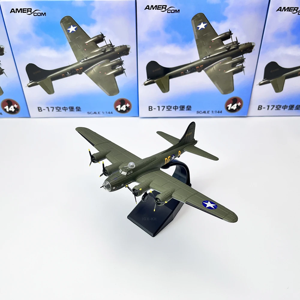 

1/144 Scale WWII B-17 Bomber Fighter U.S. Army Air Force B-17 Aircraft Diecast Finished Military Plane Model Toy Collection Gift