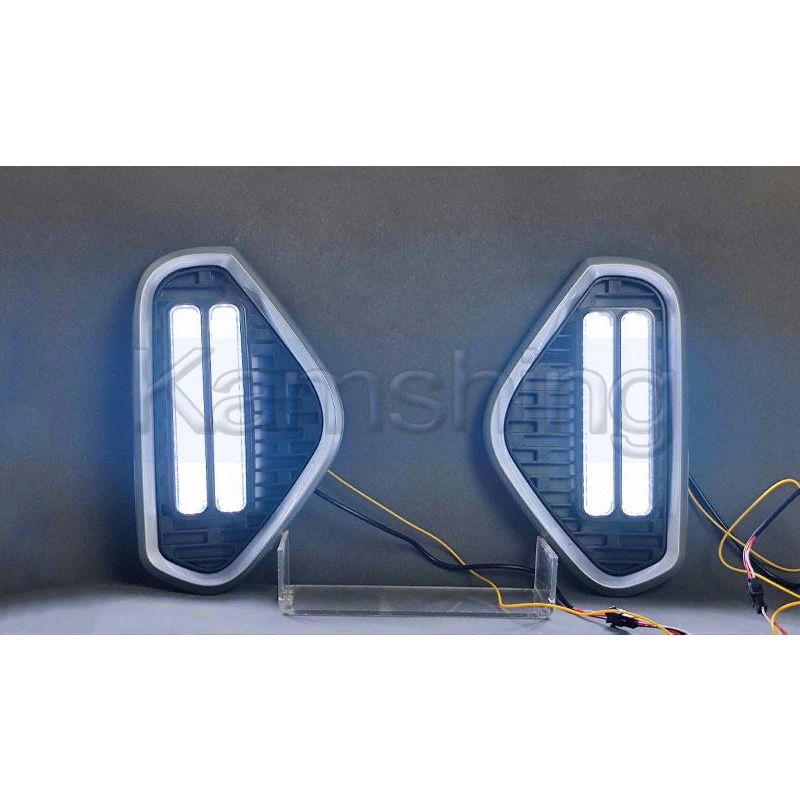 Kamshing 1 Set Modifying LED Daytime Running Light DRL For Chery EQ1 S51 EV Front Fog Light Fog Lamp Daytime Light