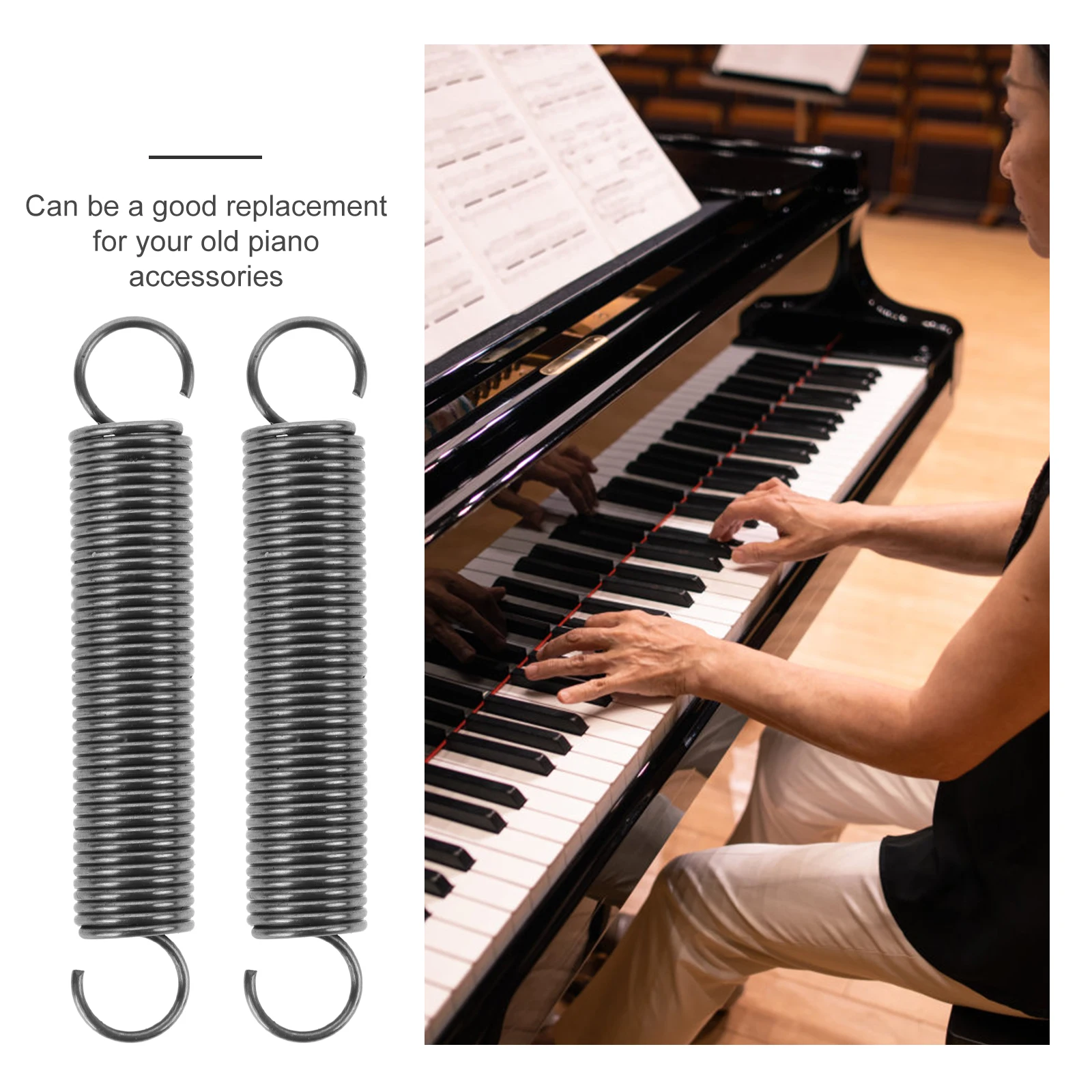 

2 Pcs Wormful Sound Spring Piano Repair Accessories Accessory Springs Musical Instrument Parts Major Tuning Tool
