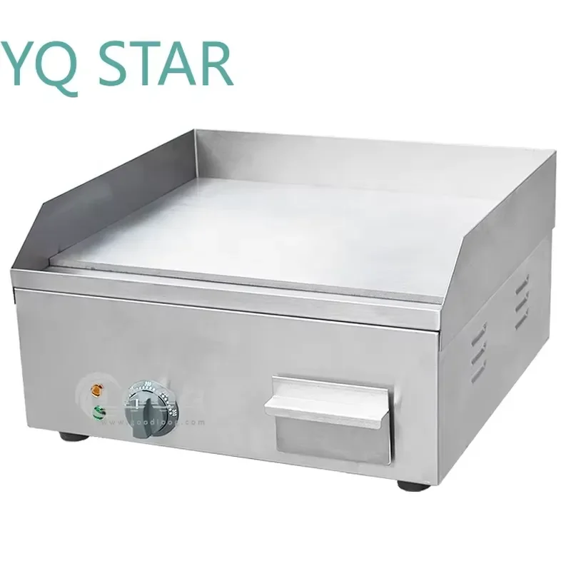 High Efficient BBQ Griddle Electric Cast Iron Hot Plate Commercial Contact Grill for Kitchen Equipment for Restaurant