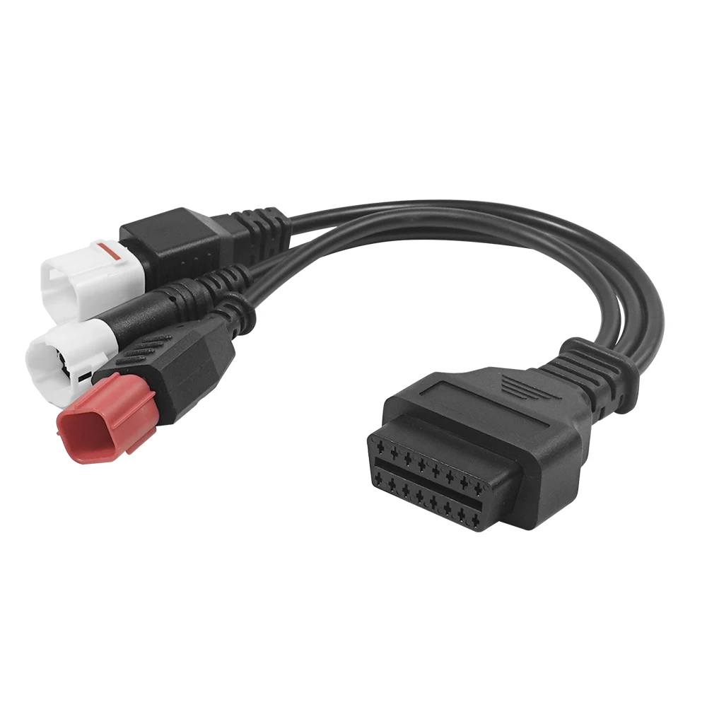 كابل تشخيص الدراجة النارية لياماها 3Pin 4Pin لهوندا 6PIN 3IN1 3 في 1 محرك obd 2 تمديد كابل obd2 موصل #2