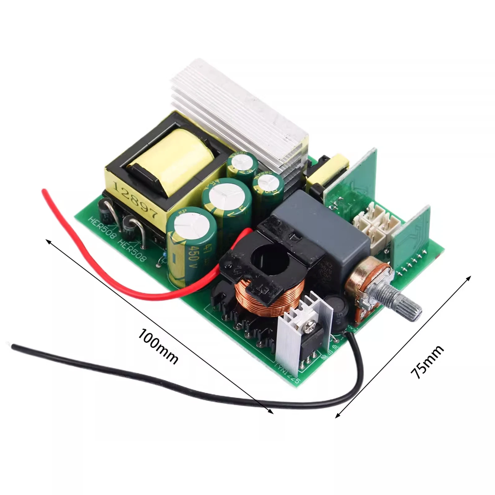 350W DC-DC Boost Converter, 12V to 600V Adjustable Step-Up Power Supply Module, High Voltage Pulse Booster Board