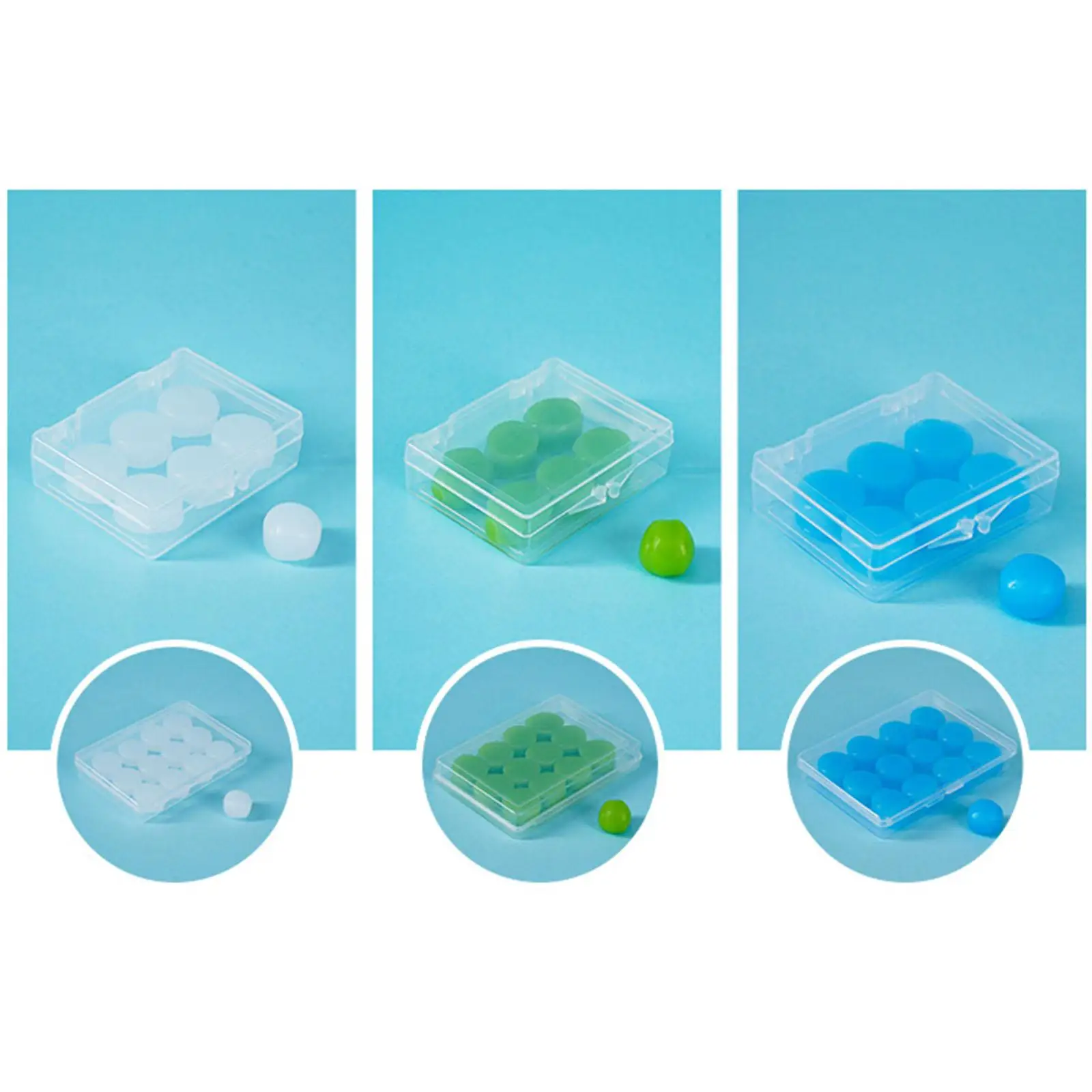 12Pcs Silicone Sound Blocking Material Waterproof Easy to Use