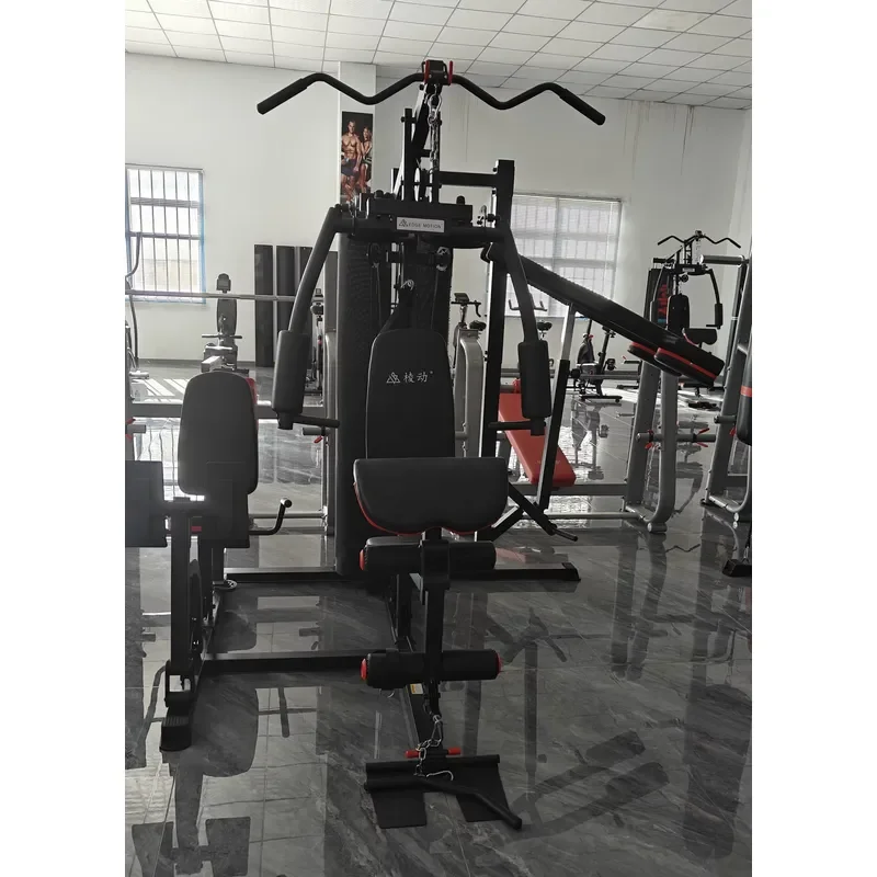 Comprehensive Three Station Gym Training Machine Functional Sports Fitness Equipment for Strength Training Rack Exercises