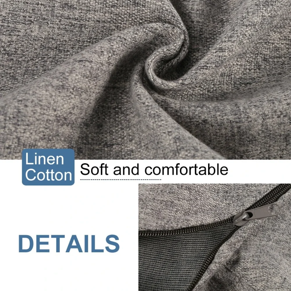 Seat Cover Comfortable Bean Bag Chair Sofa Cover Removable Washable Lazy Sofa Cover Breathable Soft Puff Couch Cover Adults