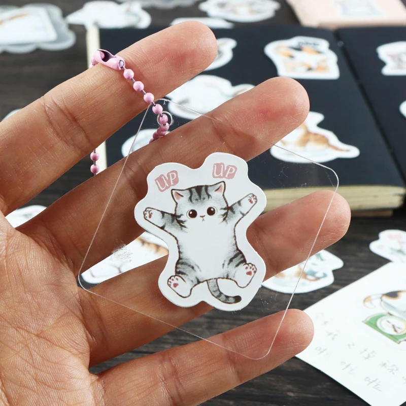 

45Pieces Mini Box stickers Cat pet cute stikers journal stickers Handmade decorative material paste journal Scrapbooking 4CM