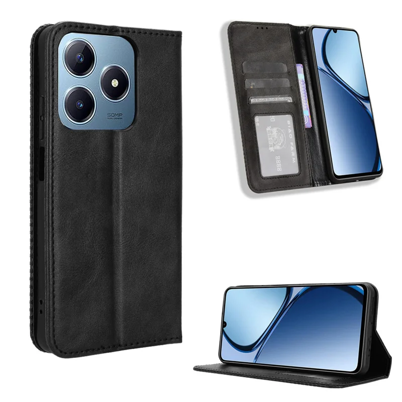 

For Realme Note 60 4G Magnetic flip cover PU Wallet Phone case for Realme Note 60 leather Phone case