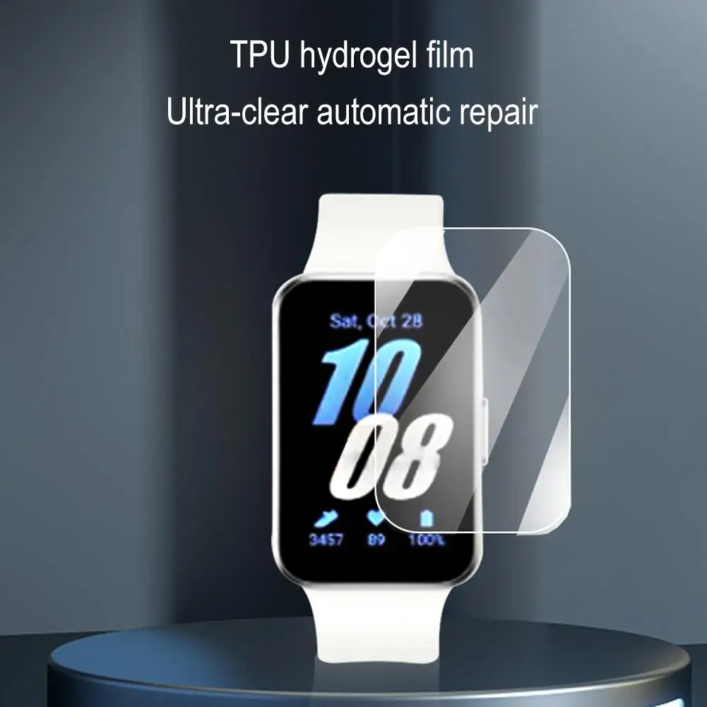 Screen Protector for Samsung Galaxy Fit3 Ultra-HD Anti-scratch Soft Hydrogel Film Full Screen Water Gel Film Watch Protecti W9T2