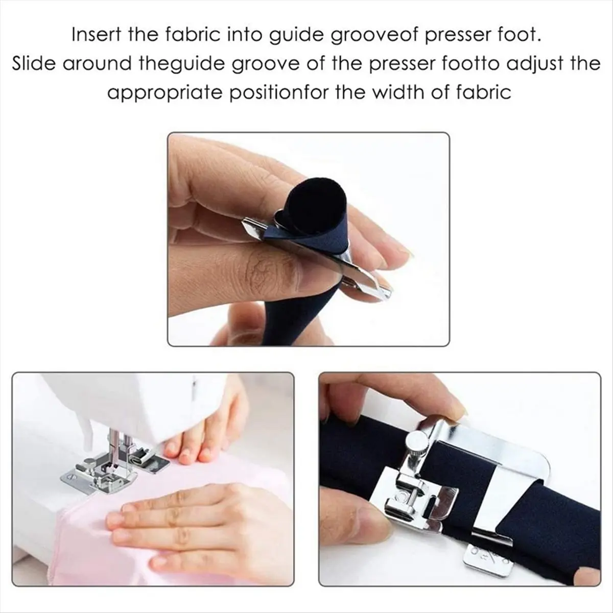ABNH 6 Pcs Rolled Hem Presser Foot, Hemming Foot Kit For Sewing Rolled Hemmer Presser Foot For Singer, ,