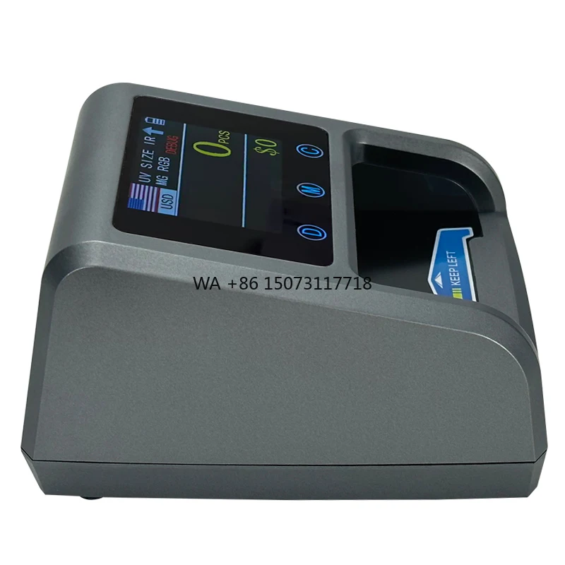 Detector de dinero UV MG IR de 600T, contador de billetes USD, EUR, Israel, Mini contador de billetes falsos, práctica máquina de detección de valor mixto