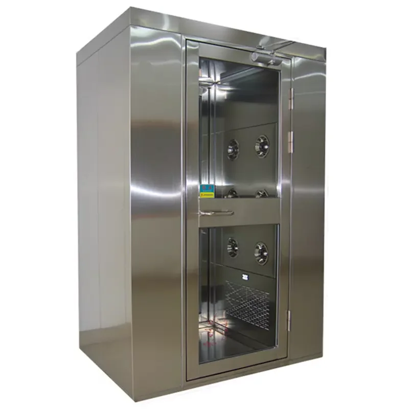 

Чистая комната, модульная высококачественная стерилизация воздушного душа с двойной автоматической раздвижной дверью из нержавеющей стали