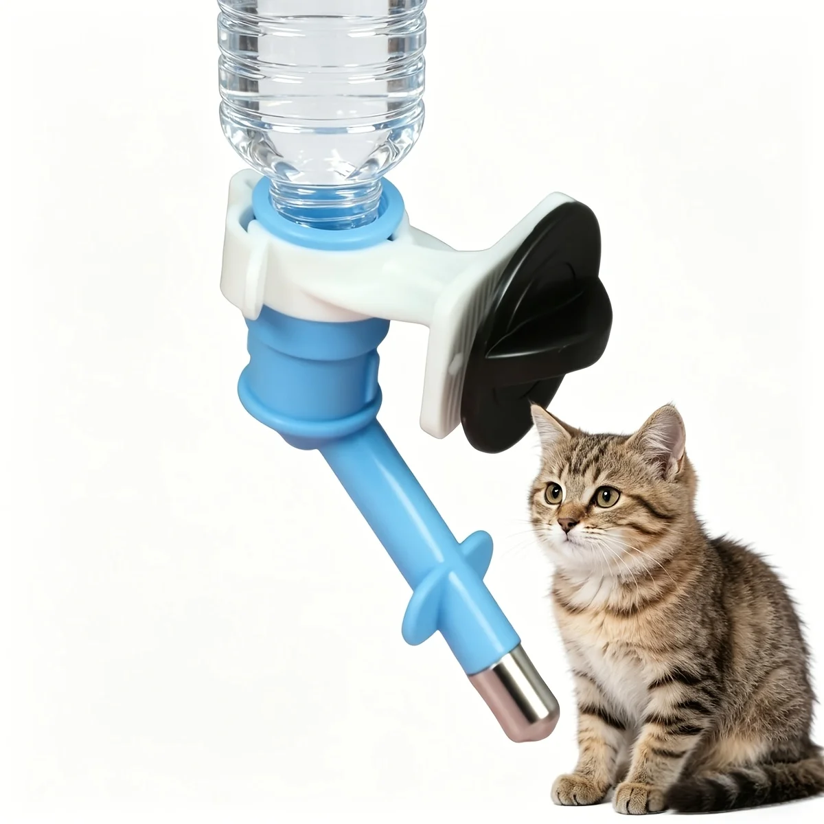 Bebederos tipo bola para mascotas, kit de bebida para perros, cabezal de botella de agua colgante, cabezal de agua potable para perros, gatos y pájaros