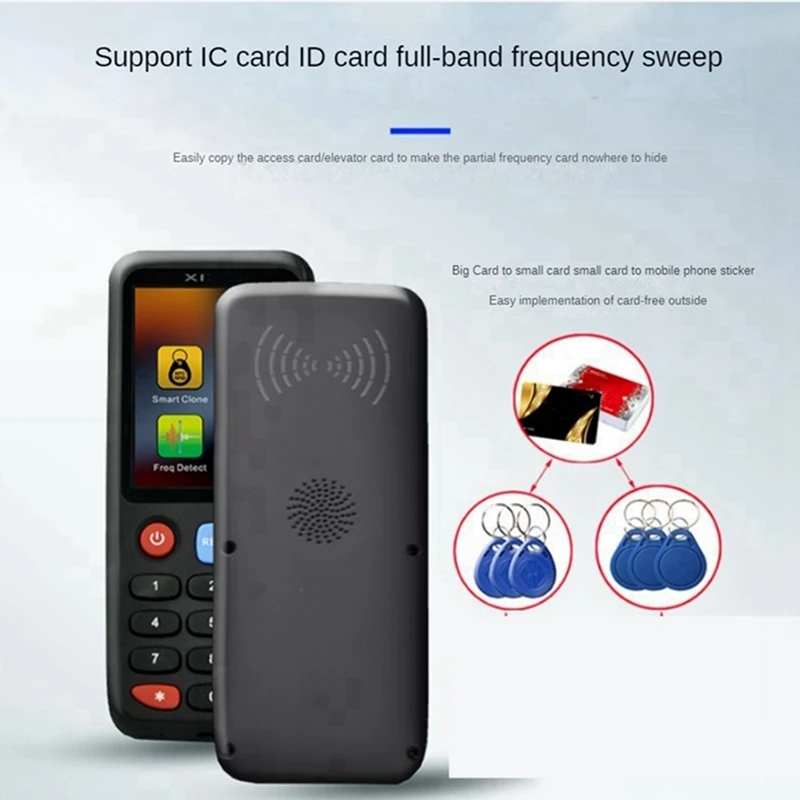 X7 RFID 스마트 칩 NFC 디코더 복사기 리더기 + 5XCUID 카드 태그 복사기 125Khz 13.56Mhz 배지 토큰 복제 카드