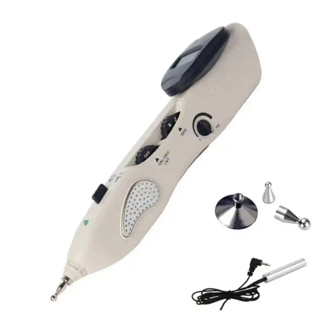 Electric Acupuncture Apparatus Pen Pain Relief Point Massage with Vibrating Cupping Therapy for Body Use