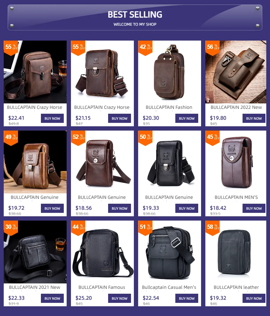 Bull captain Herren Echt leder Brusttasche Outdoor Sport Umhängetasche Multifunktion ale Hüft tasche mit großer Kapazität – Detail 1
