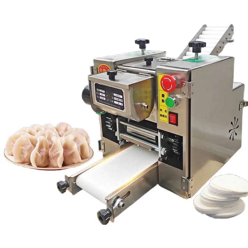 Commercial Small Automatic Dumpling Wrapper Making Machine Household Grain Packaging Manufacturing Tortilla Pancake Empanada