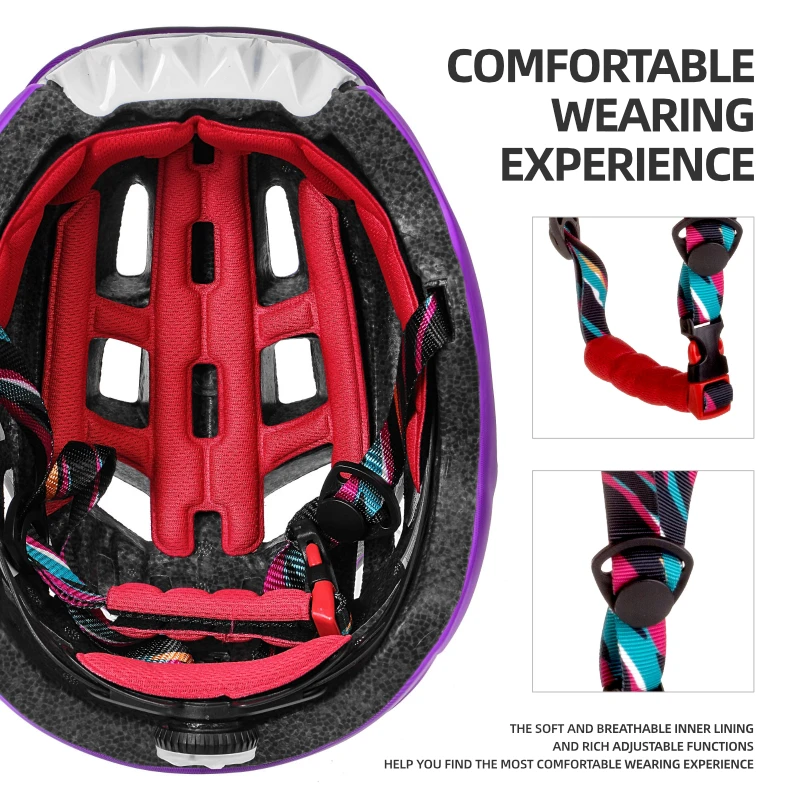 BATFOX-Bicycle Safety Helmet for Children Impact Resistance for Cycling Outdoor Sport Rock Climbing Skateboarding Roller Skating