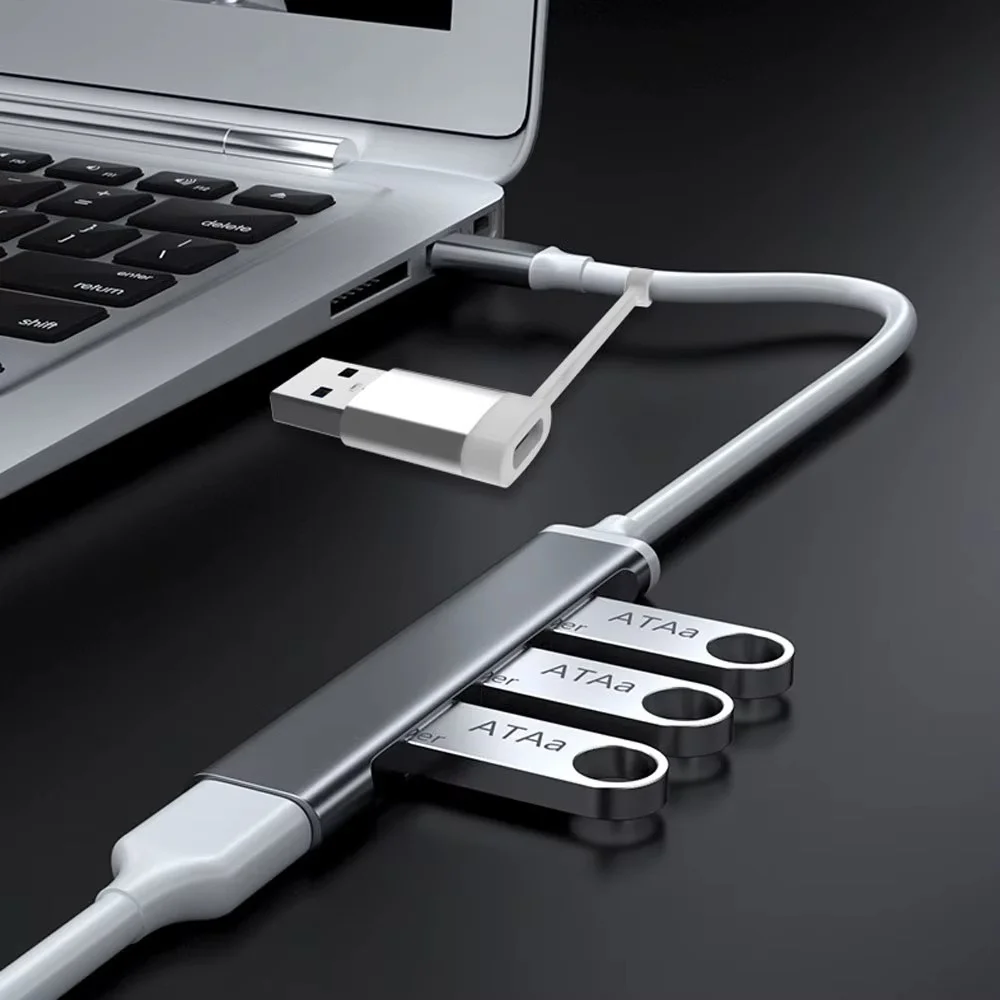 USB 3.0 Docking Ststion 2 in 1 USB HUB Multi Ports Splitter USB Type C OTG Adapter For Notebook Lenovo PC Dell Macbook Air Pro