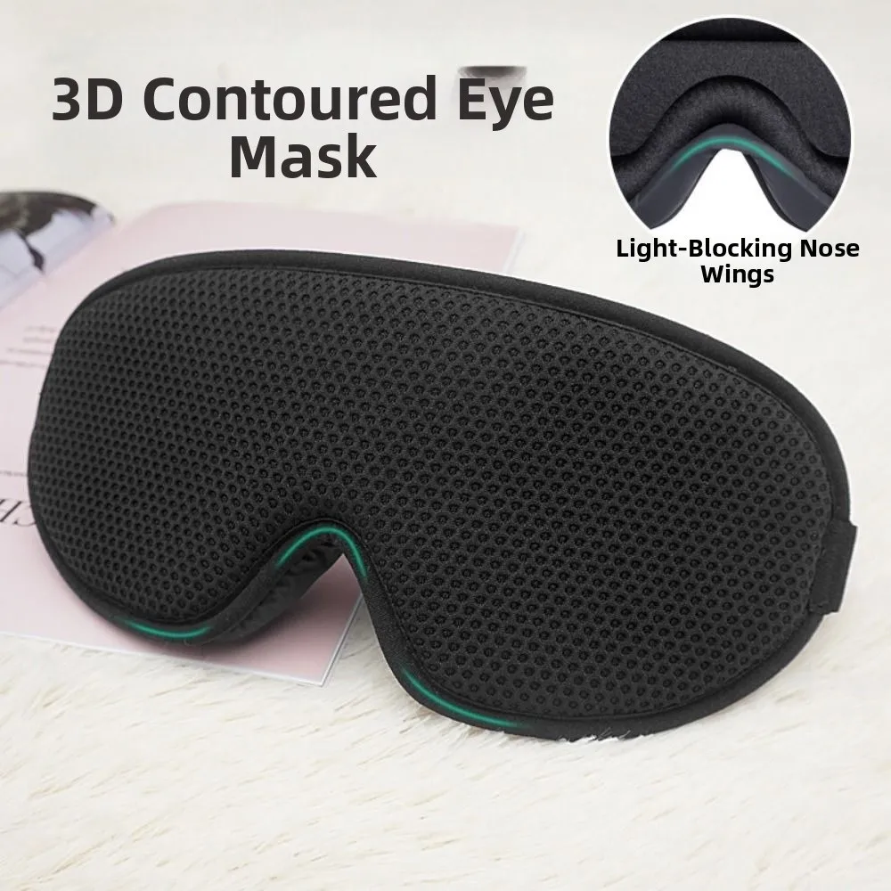 Eyeshade Breathable 3D Sleep Mask Slow rebound Soft Blackout Eye Mask Mesh Block Out Light Sleeping Aid Eyepatch Flight Nap