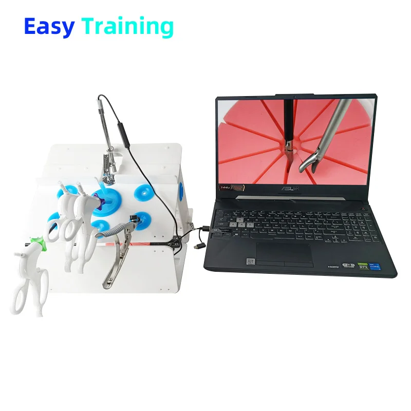 Laparoscopic Simulator Trainer Box Laparoscopy Simulation Training Surgery Instruments Set Of 0 Degree Camera For Doctors