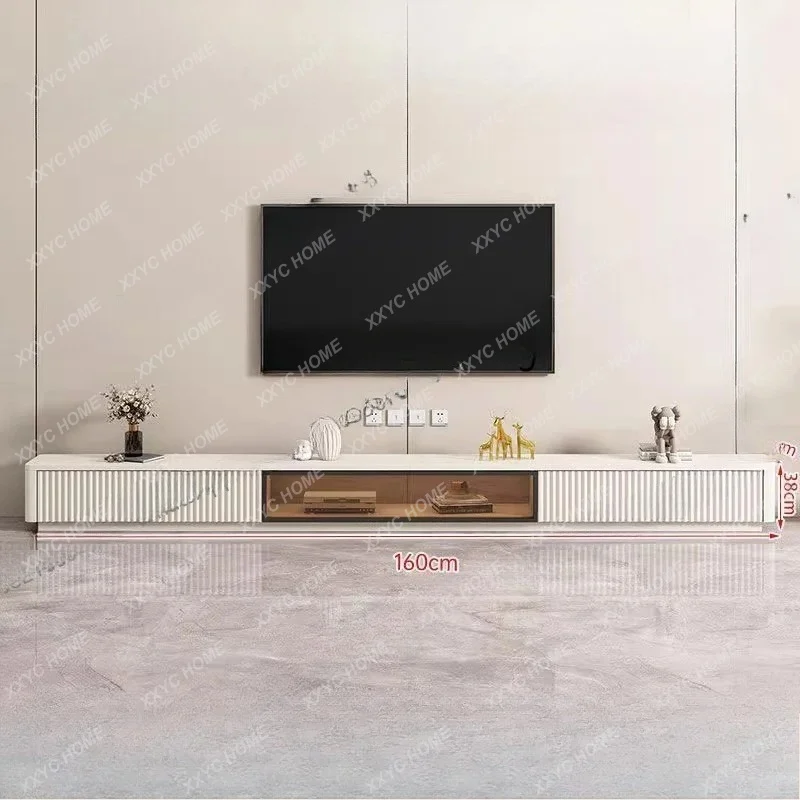 XXGlass Base TV Stand Extended Universal Room Black TV Stand Modern Luxury Meuble Television Salon Furniture Home Living Room