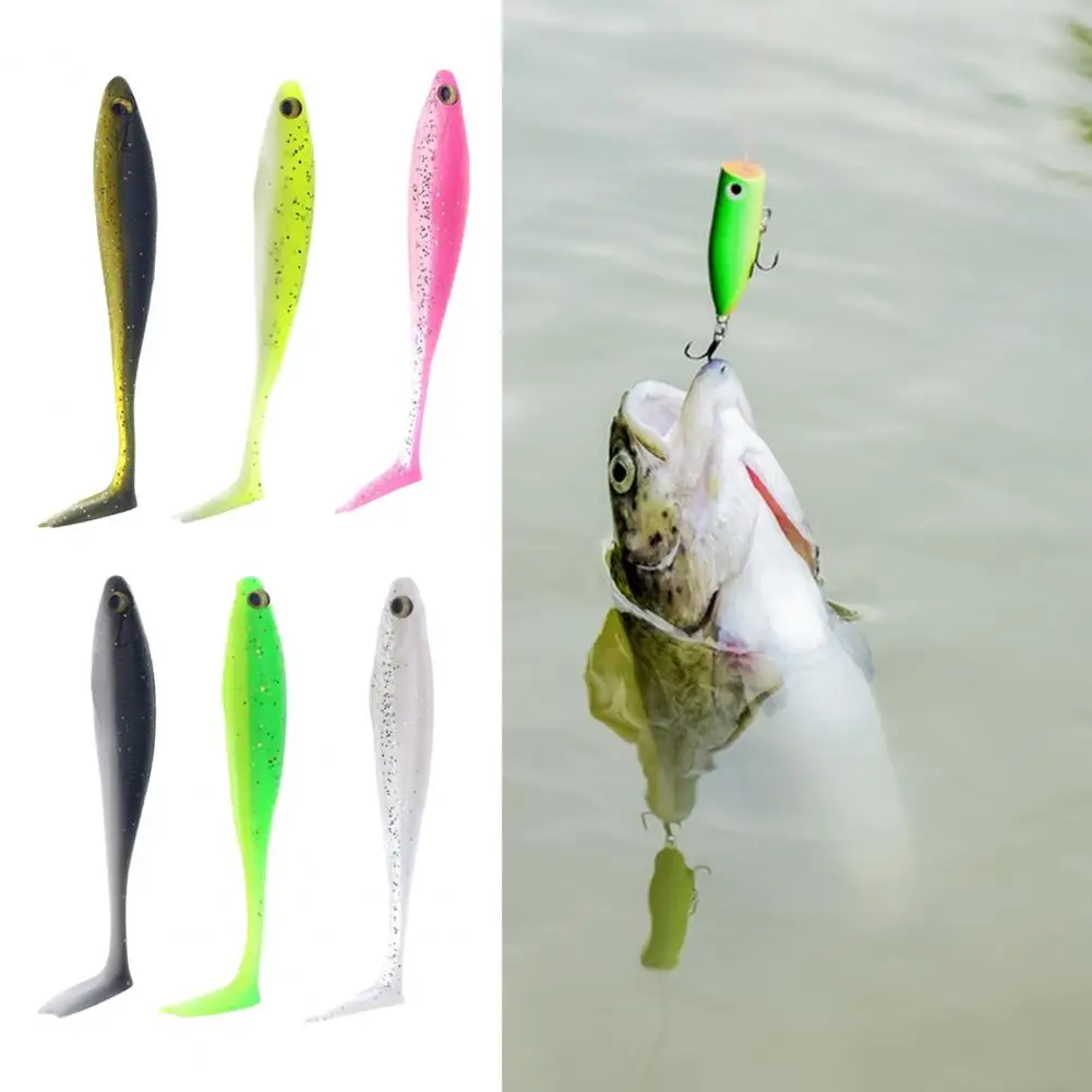 Fishing Baits T-Tail Fishing Lures Sharp Hook Angling  Reliable Long-lasting Angling Baits