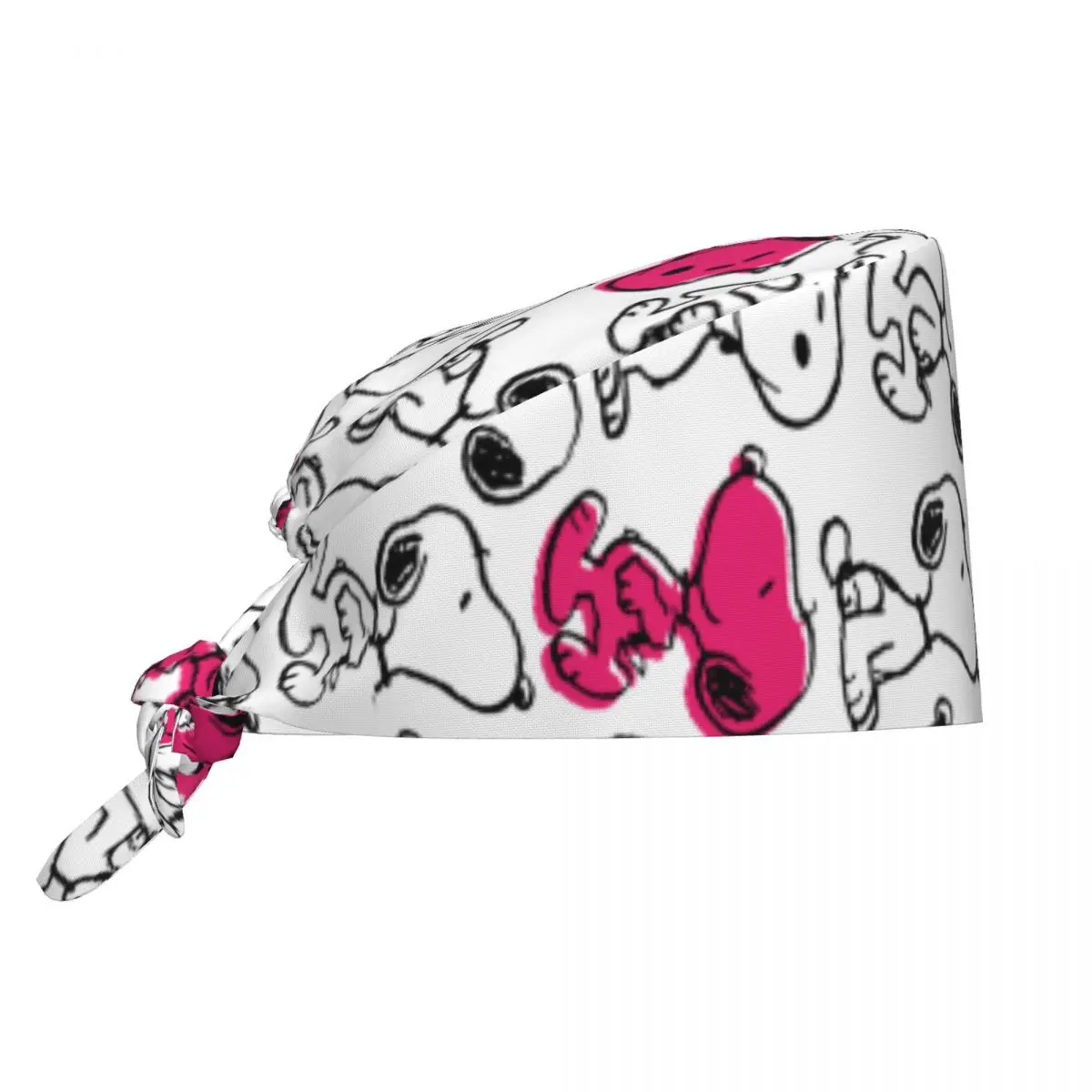 

Snoopy Black & Magenta Beauty Pet Vet Surgicals Caps Nurse Dentist Spa Work Caps Hat Retro Men Women Scrubs Caps