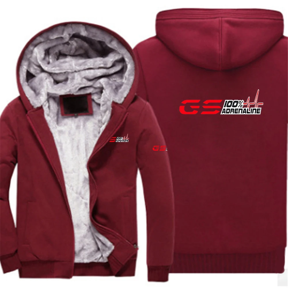 

2025 Autumn And Winter Man's Mountaineering Suit Jacket Hoodies GS 100% Adrenaline Motorrad Biker Fan Logo Print Windproof Coat