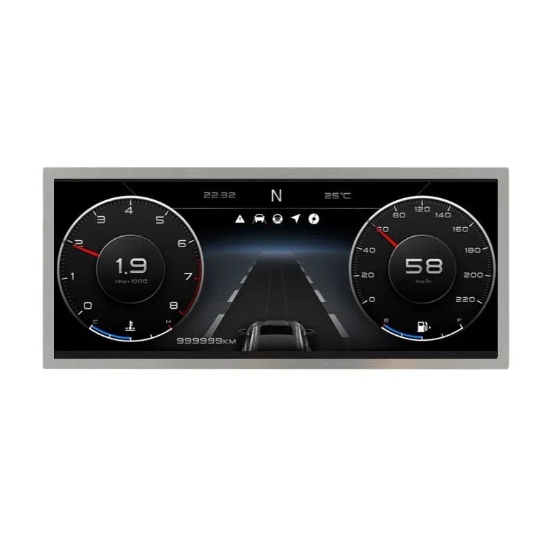 Innolux 10.3 Inch Strip LCD Display 1920x720 LVDS LCD Panel With Driver Board For PC Secondary Display Automotive Recorder New