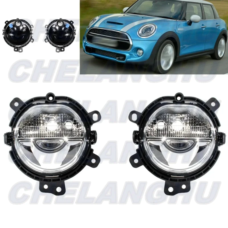 

For Mini Cooper / Clubman 2016 2017 2018 2019 1 Pair Front Fog Light Lamp Without Bulbs 63177298333 63177298334