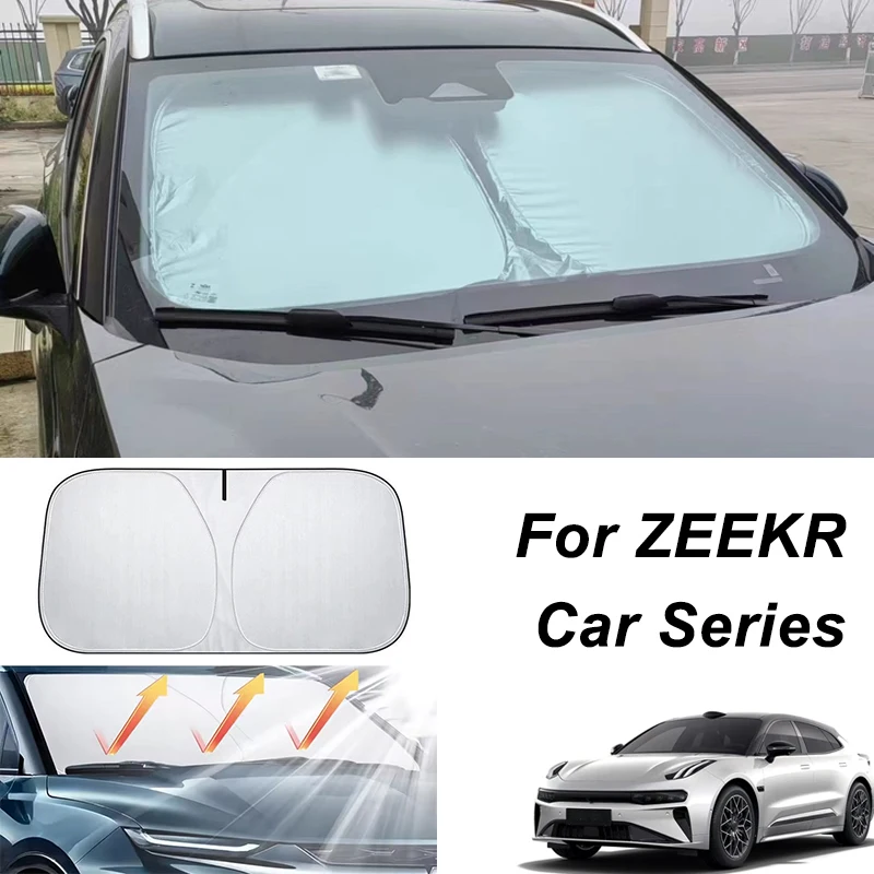 Car Front Windshield Sunshade For ZEEKR 001 007 009 X 7X 8X 9X MIX UV Protection Sun Shade Auto Interior Accessories