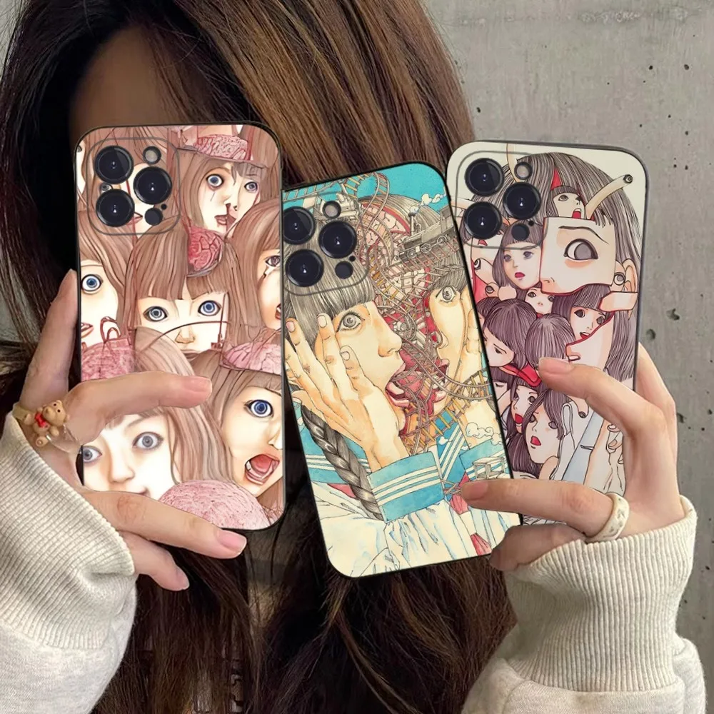 shintaro kago Horror cartoons Phone Case For iPhone 15 14 11 12 13 Mini Pro XS Max Cover 6 7 8 Plus X XR SE 2020 Funda Shell